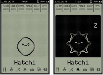 hatchi tamagotchi 427x310 Veja como colocar um Tamagoshi (ou Tamagotchi) no seu smartphone!