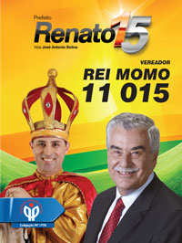 Santinho Rei Momo Renato