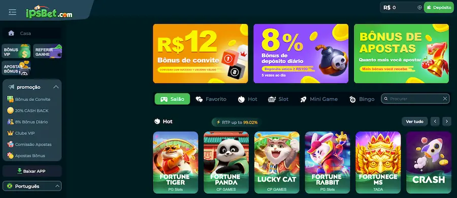 IPSBET.com Paga mesmo? Plataforma de cassino confiavel